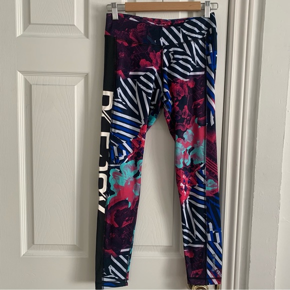 Reebok Dance City Garden Multicoloured Work Out Leggings - Picture 8 of 8